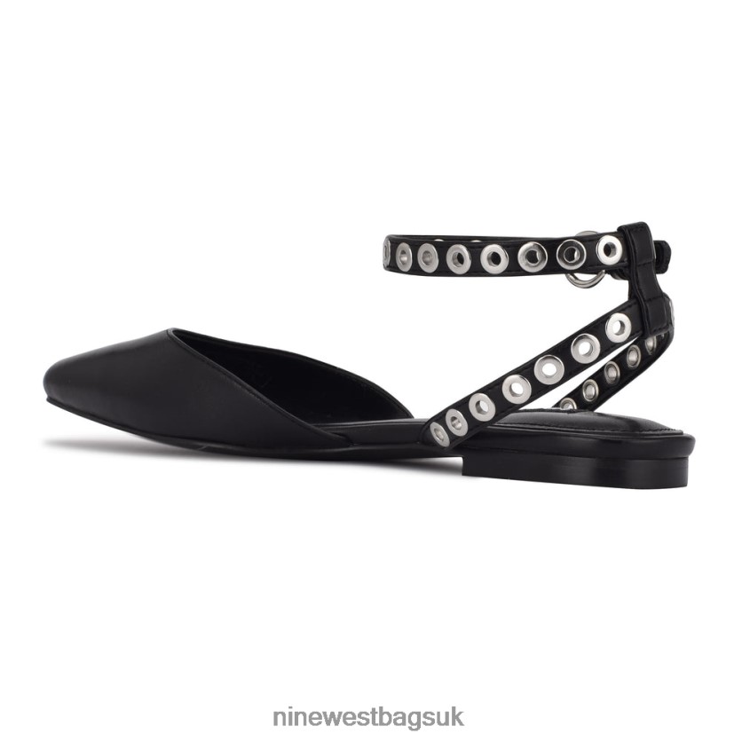 Nine West Brez Ankle Strap Pointy Toe Flats RFX40B2340 - Nine West Bags UK
