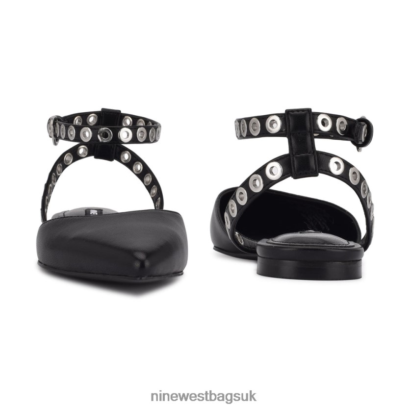 Nine West Brez Ankle Strap Pointy Toe Flats RFX40B2340 - Nine West Bags UK