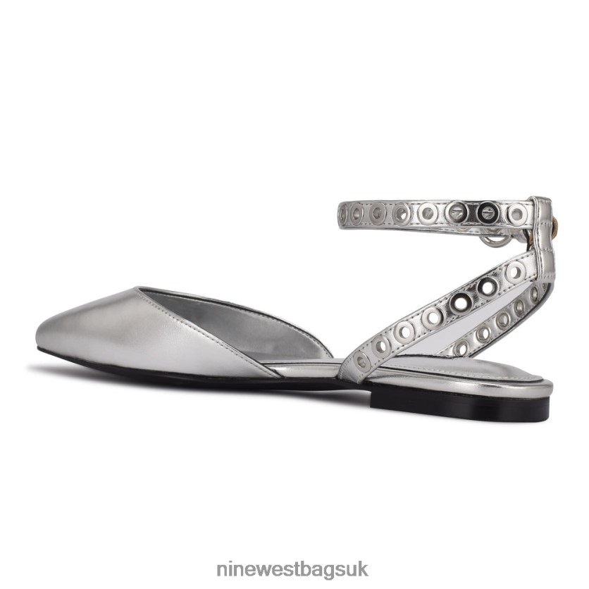 Nine West Brez Ankle Strap Pointy Toe Flats RFX40B2341 - Nine West UK