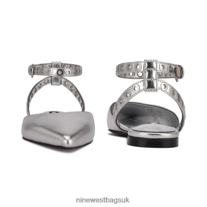 Nine West Brez Ankle Strap Pointy Toe Flats RFX40B2341 - Nine West UK