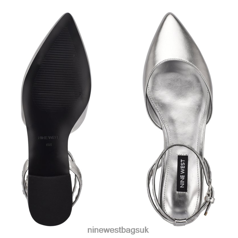Nine West Brez Ankle Strap Pointy Toe Flats RFX40B2341 - Nine West UK