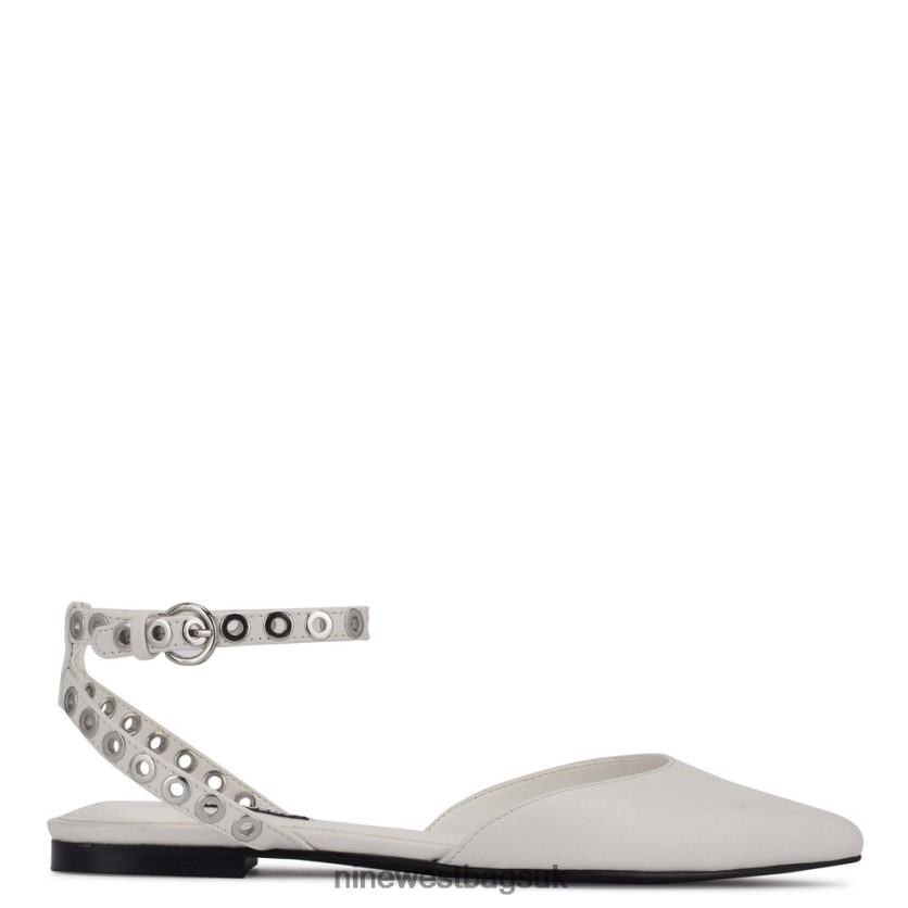 Nine West Brez Ankle Strap Pointy Toe Flats RFX40B2342 - Nine West Sandals UK