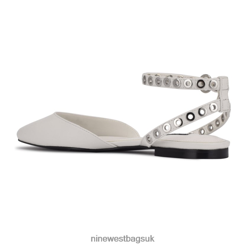 Nine West Brez Ankle Strap Pointy Toe Flats RFX40B2342 - Nine West Sandals UK