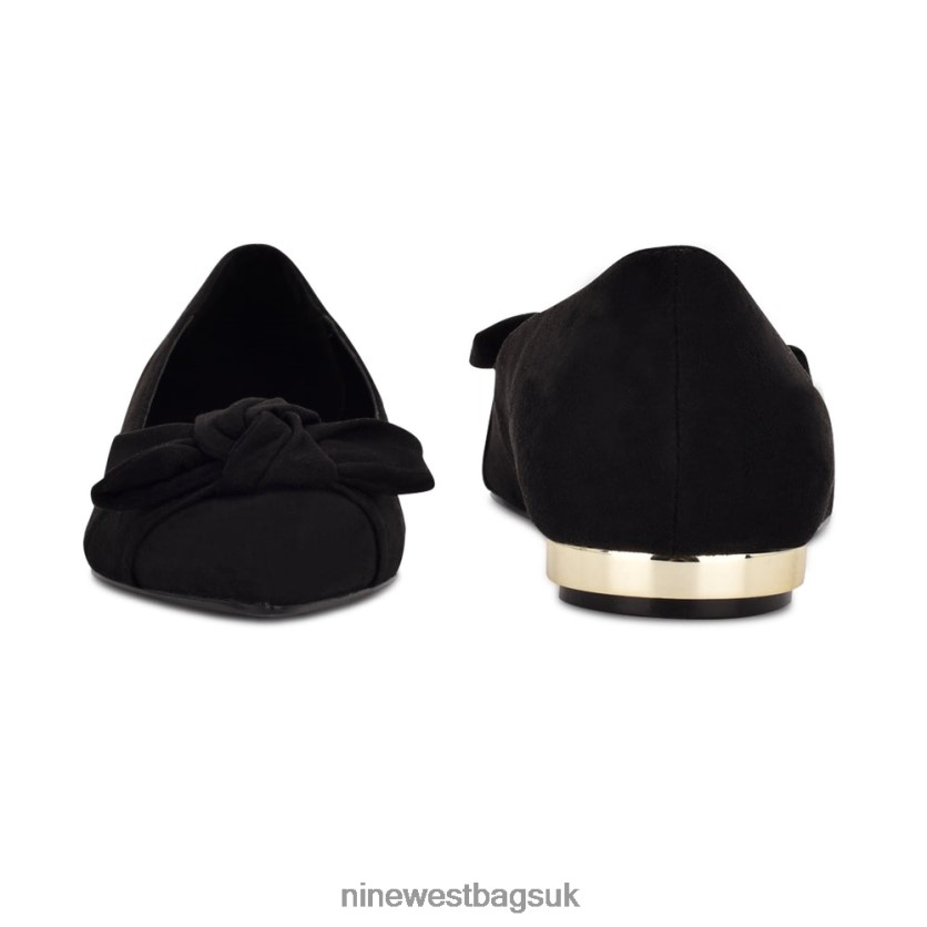 Nine West Favs Pointy Toe Flats RFX40B2280 - Nine West Bags UK Black Suede