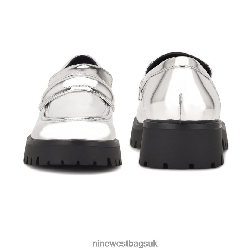 Nine West Garren Lug Sole Loafers RFX40B2293 - Nine West UK Silver