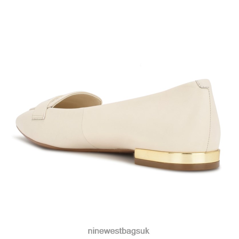 Nine West Lallin Pointy Toe Loafers RFX40B2302 - Nine West Sandals UK Chic Cream Leather