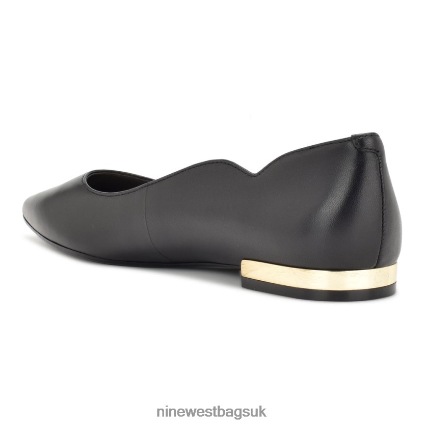 Nine West Lovlady Pointy Toe Flats RFX40B2299 - Nine West UK Sale Black Leather