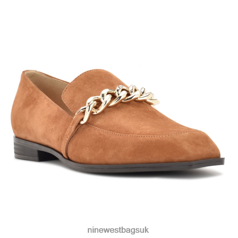 Nine West Onxe Slip-On Loafers RFX40B2157 - Nine West UK Cognac Suede