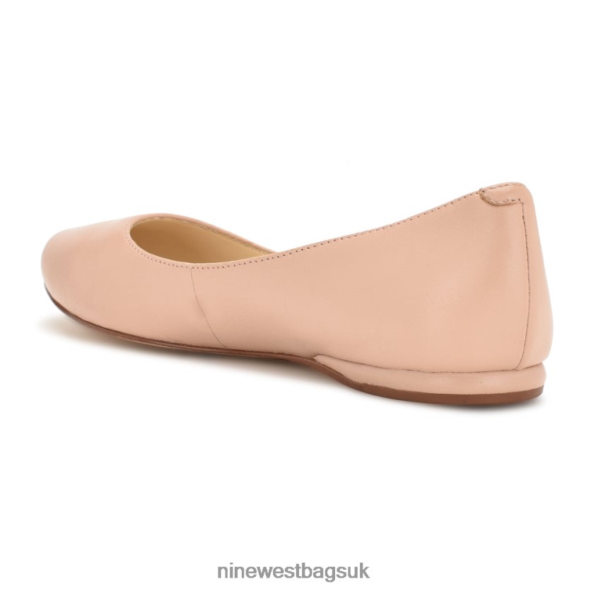 Nine West Speakup Almond Toe Flats RFX40B2230 - Nine West Sandals UK Light Natural Leather