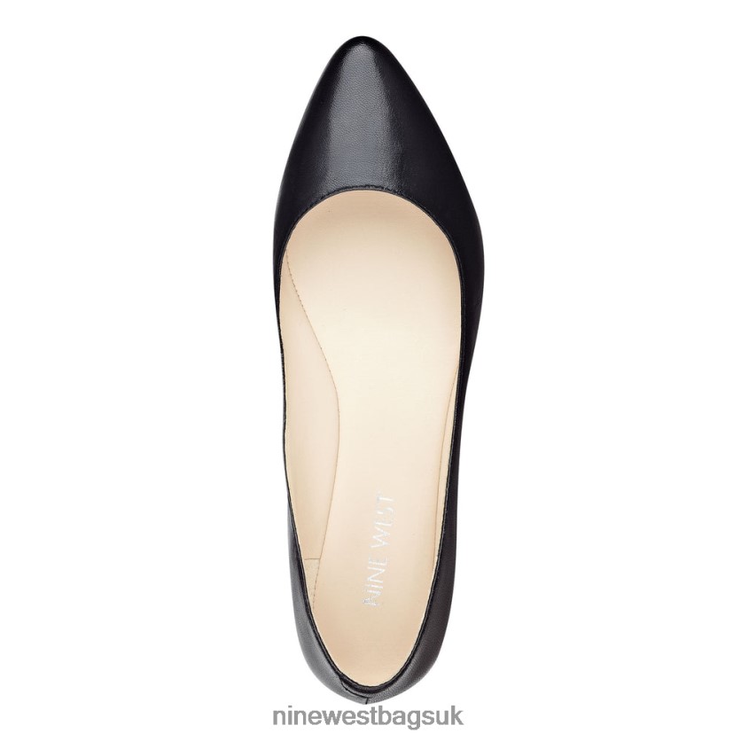 Nine West Speakup Almond Toe Flats RFX40B2361 - Nine West UK Black Leather