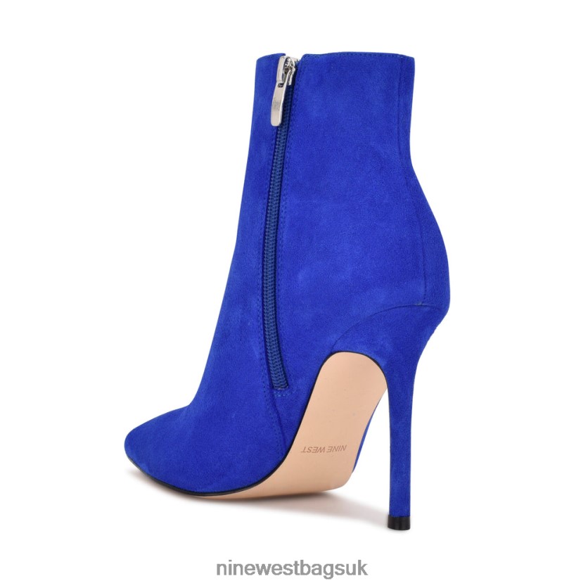 Nine West Farrah Dress Booties RFX40B1686 - Nine West Sandals UK Blue Suede