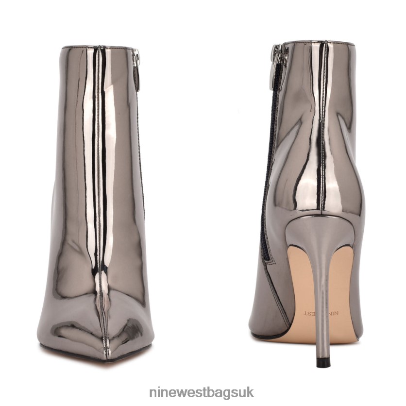 Nine West Farrah Dress Booties RFX40B1886 - Nine West Sandals UK Pewter Mirror Metallic