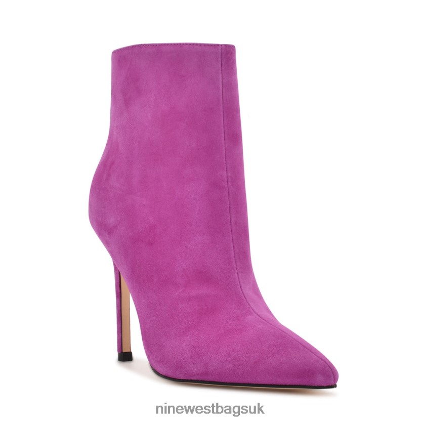 Nine West Farrah Dress Booties RFX40B950 - Nine West Sandals UK Magenta Suede