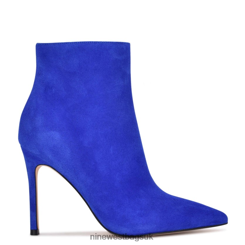 Nine West Farrah Dress Booties RFX40B951 - Nine West UK Sale Blue Suede