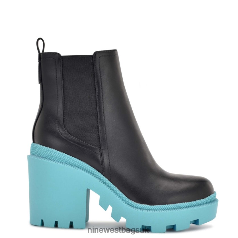 Nine West Forme Chelsea Lug Sole Booties RFX40B940 - Nine West Bags UK Black/Teal