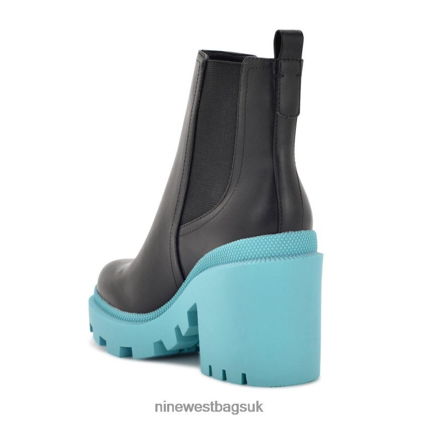 Nine West Forme Chelsea Lug Sole Booties RFX40B940 - Nine West Bags UK Black/Teal