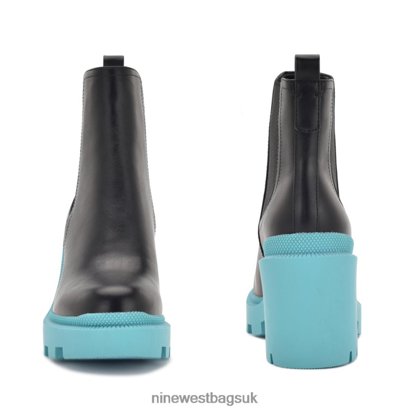 Nine West Forme Chelsea Lug Sole Booties RFX40B940 - Nine West Bags UK Black/Teal