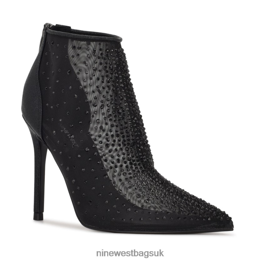 Nine West Fornow Dress Booties RFX40B1625 - Nine West UK Black Mesh