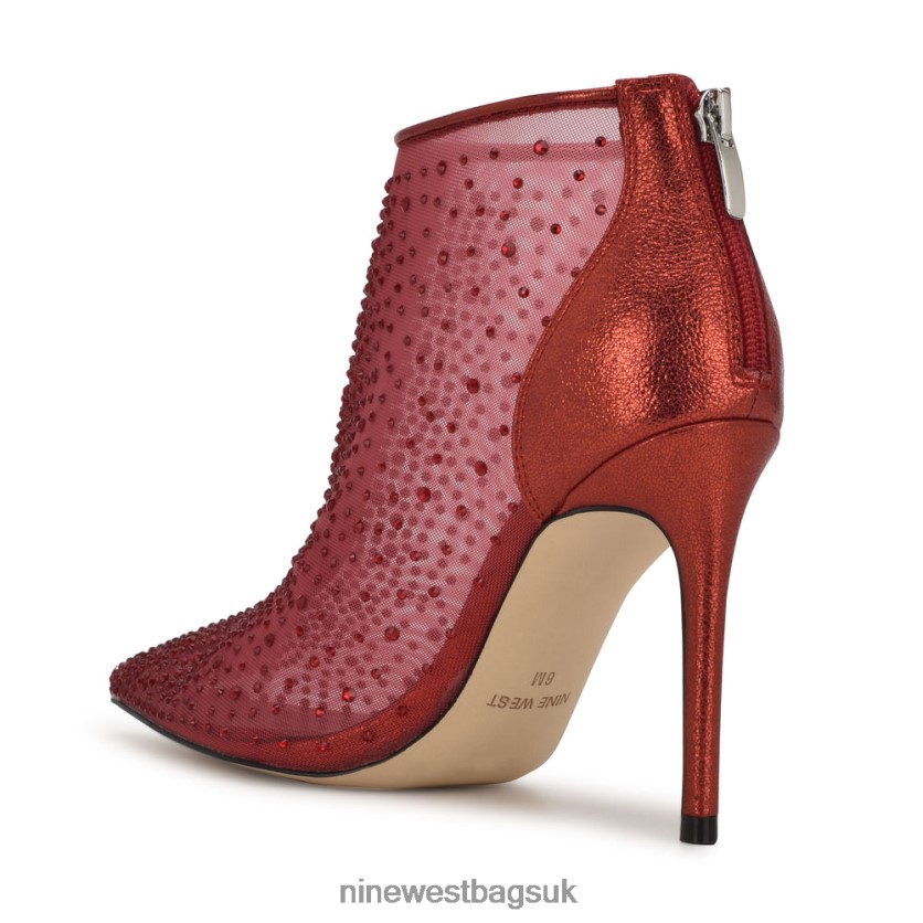 Nine West Fornow Dress Booties RFX40B1694 - Nine West Sandals UK Red