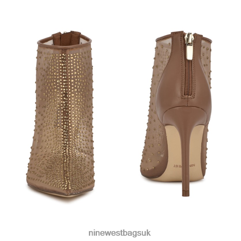 Nine West Fornow Dress Booties RFX40B2386 - Nine West Sandals UK Light Brown