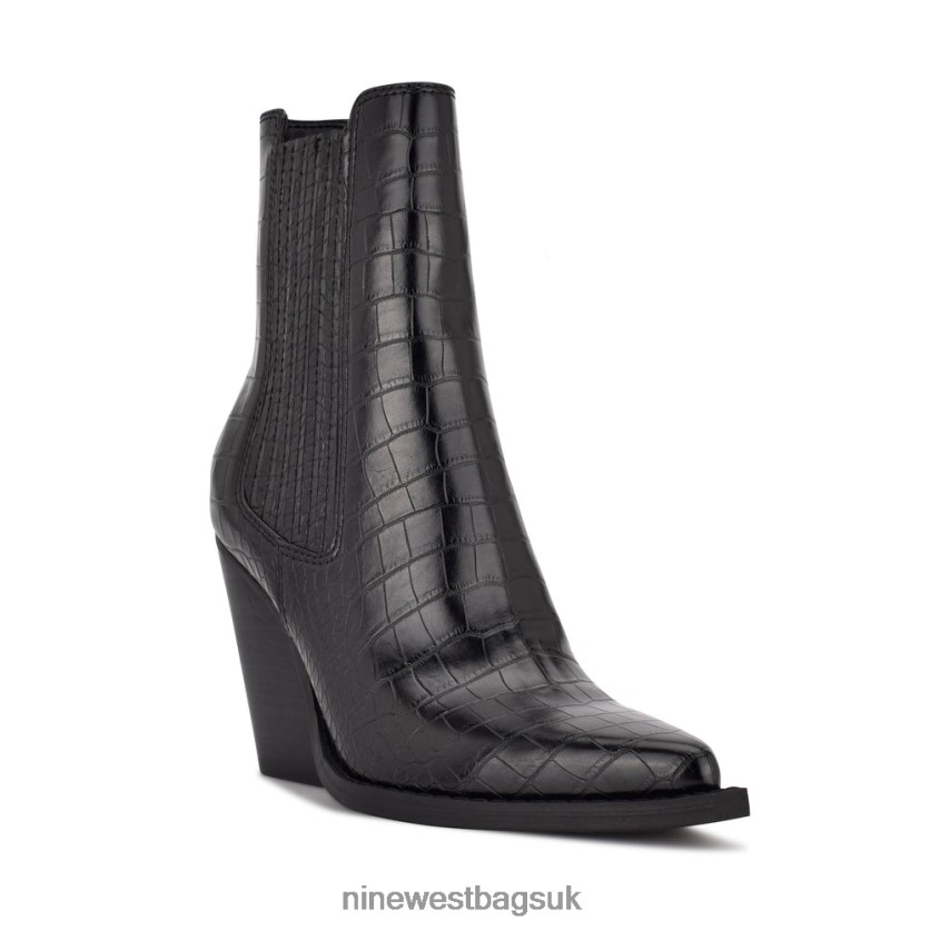 Nine West Glena Block Heel Booties RFX40B1143 - Nine West UK Sale