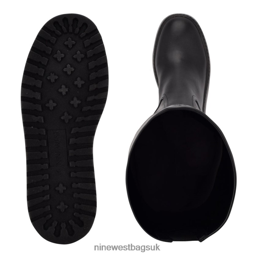 Nine West Hojo Over the Knee Platform Boots RFX40B2926 - Nine West UK Black