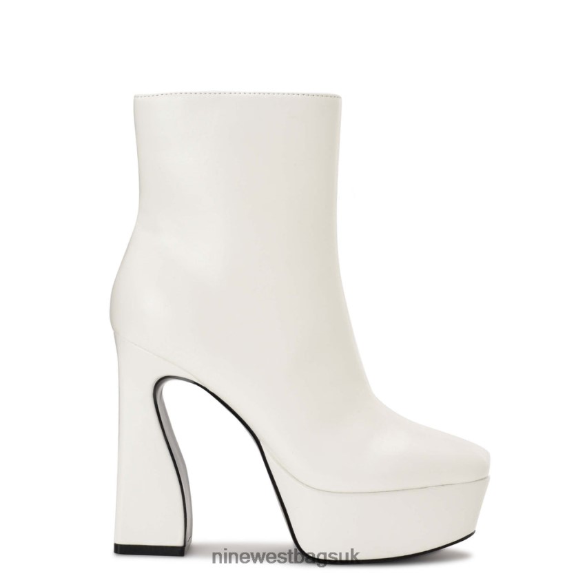 Nine West Klinda Platform Booties RFX40B2924 - Nine West UK Sale White