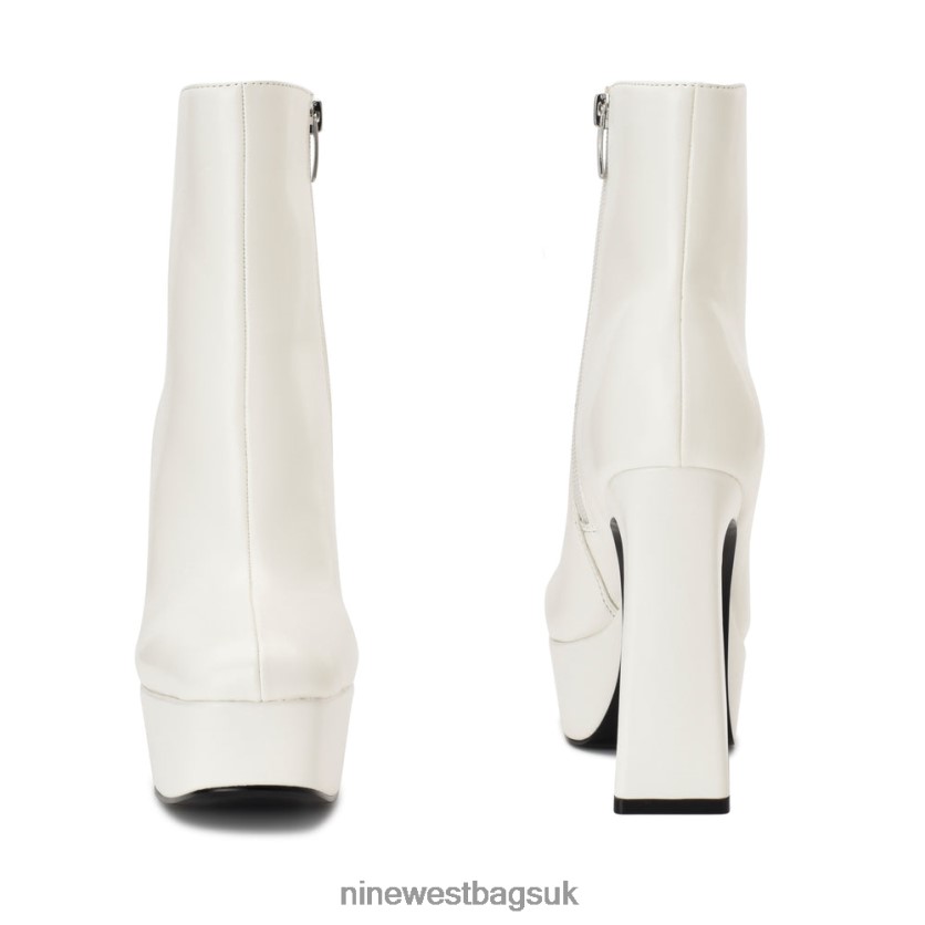Nine West Klinda Platform Booties RFX40B2924 - Nine West UK Sale White