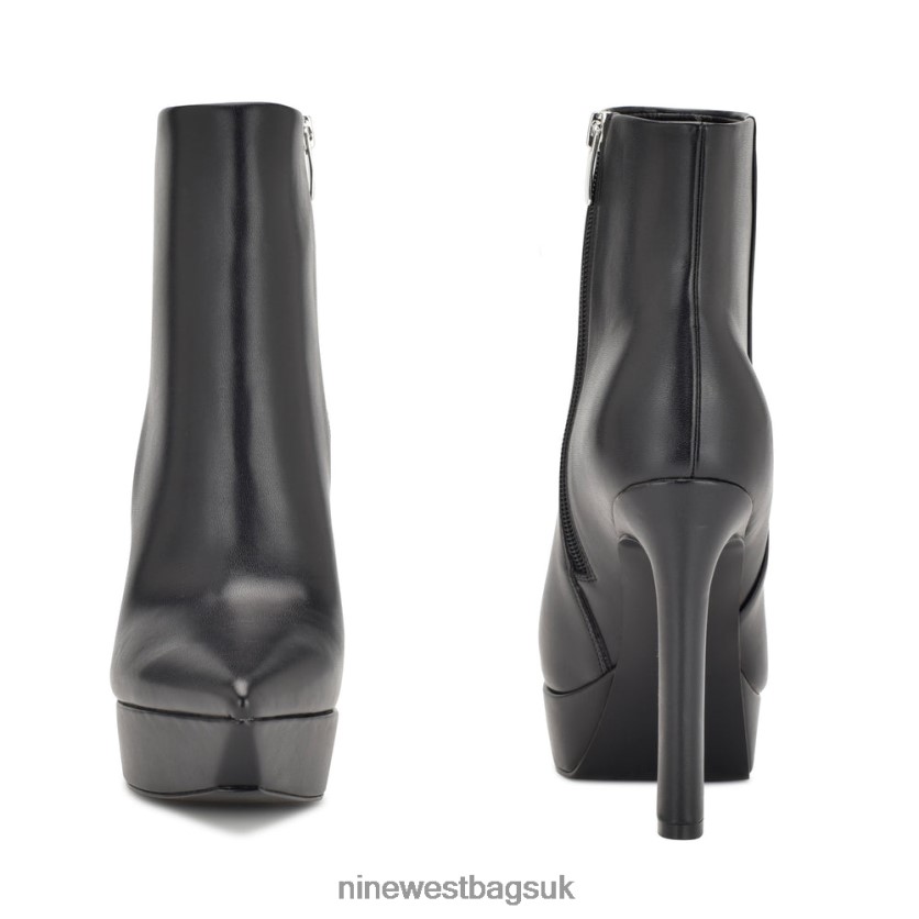 Nine West Loraa Platform Booties RFX40B2919 - Nine West Sandals UK Black