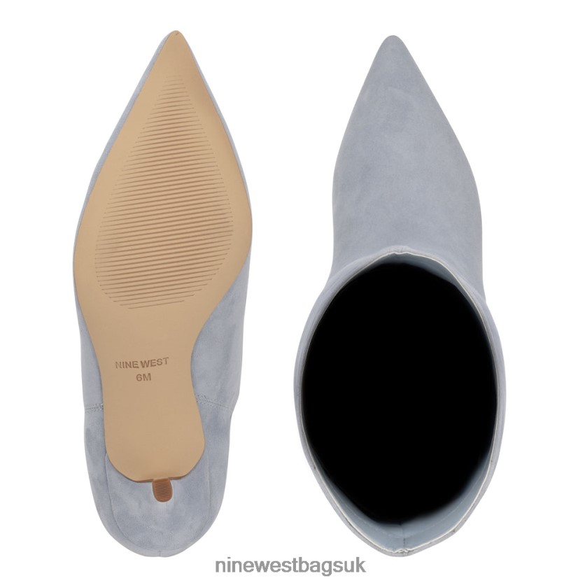 Nine West Mycki Dress Boots RFX40B956 - Nine West Bags UK Light Blue Suede
