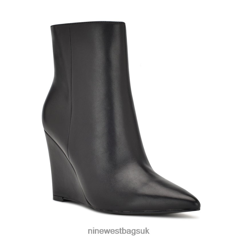 Nine West Paes Wedge Booties RFX40B1141 - Nine West UK Black Leather