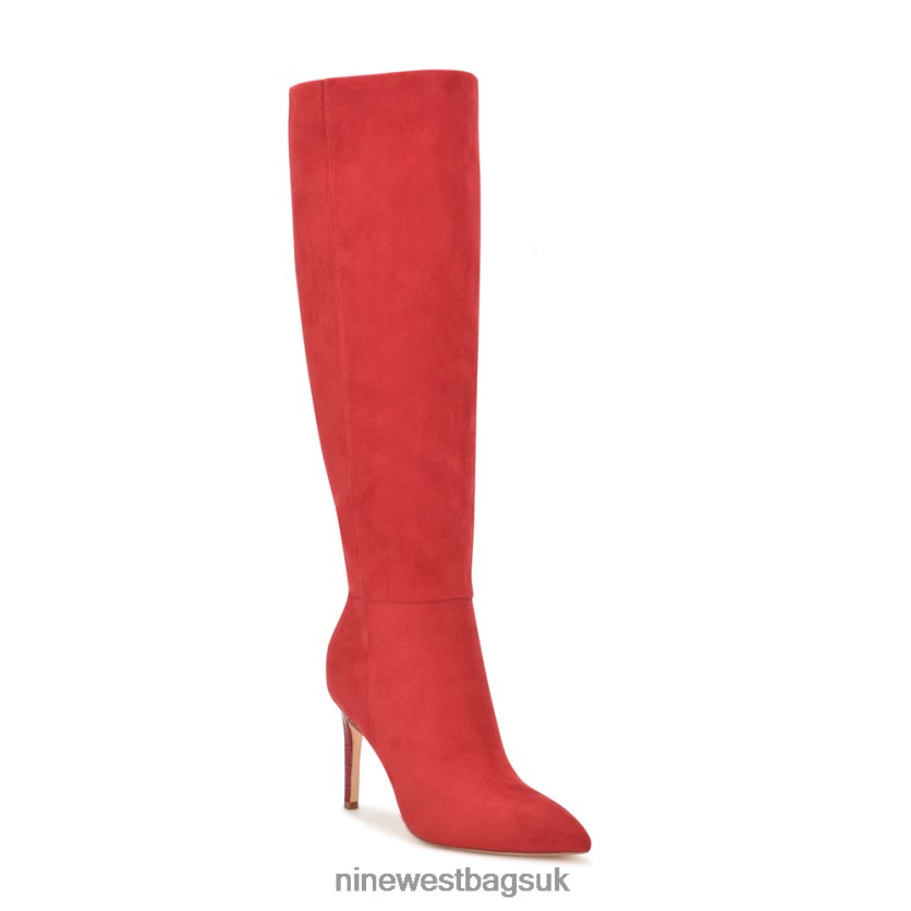 Nine West Richy Heeled Boots RFX40B928 - Nine West Bags UK Red Suede