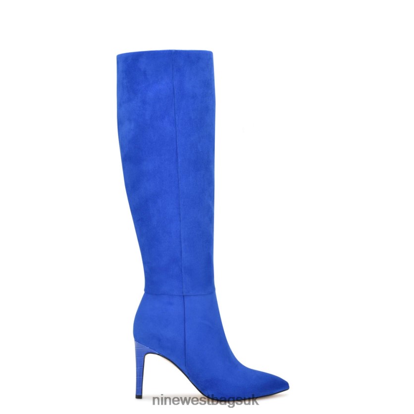 Nine West Richy Heeled Boots RFX40B929 - Nine West UK Blue Suede