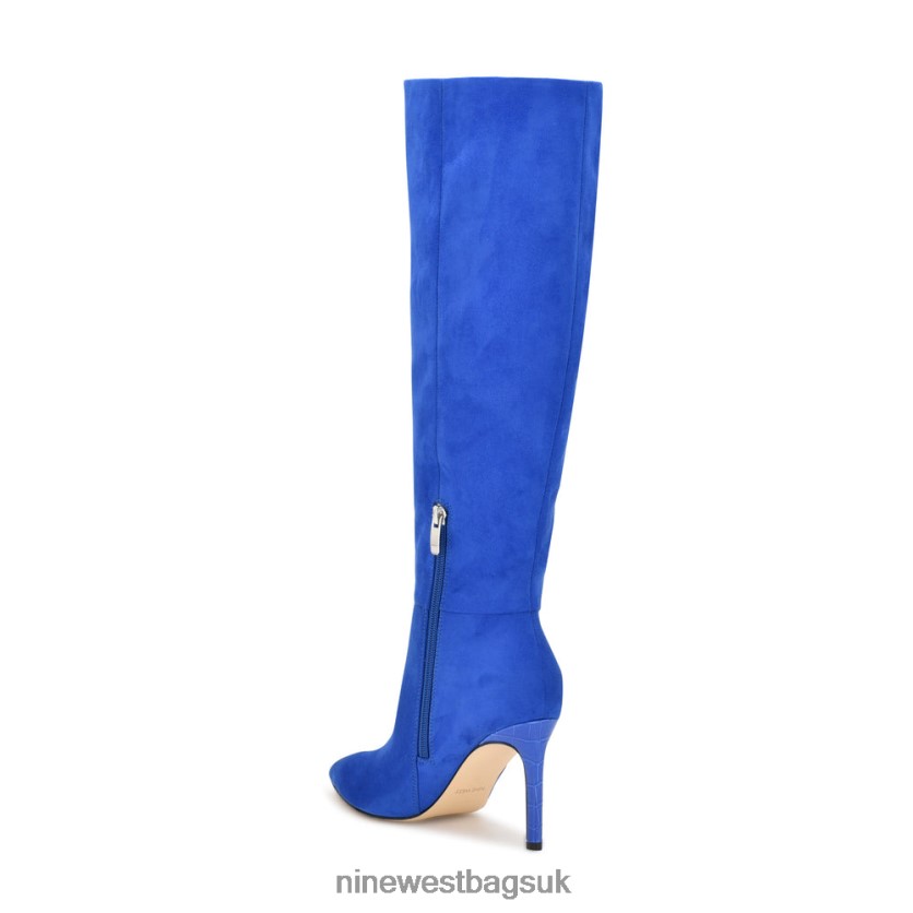 Nine West Richy Heeled Boots RFX40B929 - Nine West UK Blue Suede