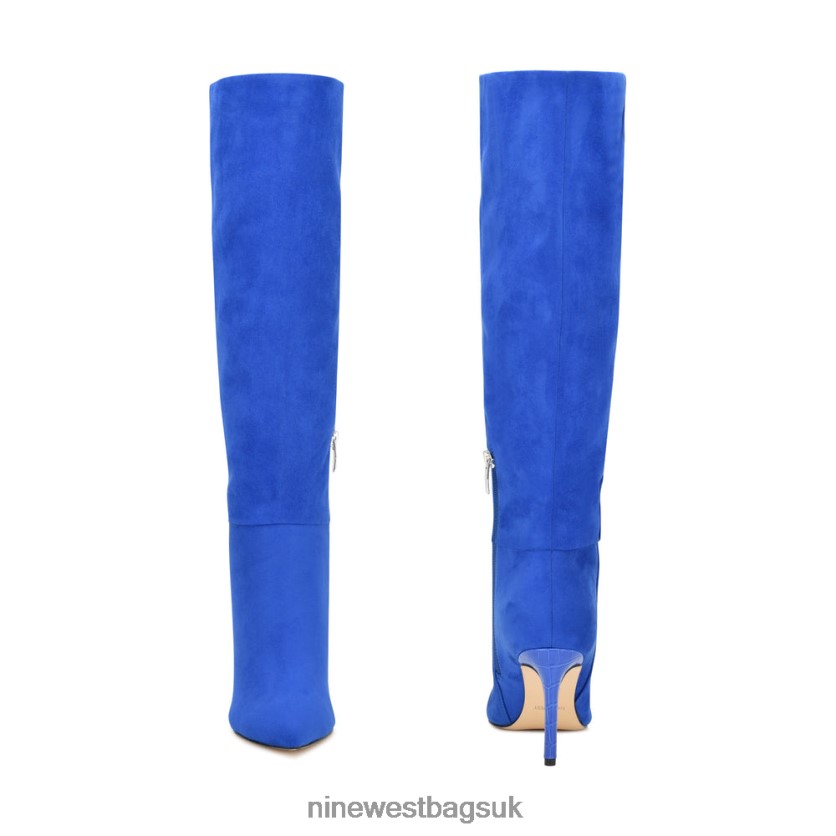 Nine West Richy Heeled Boots RFX40B929 - Nine West UK Blue Suede