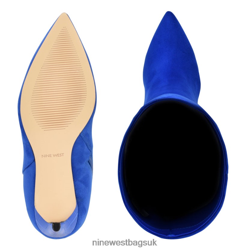 Nine West Richy Heeled Boots RFX40B929 - Nine West UK Blue Suede