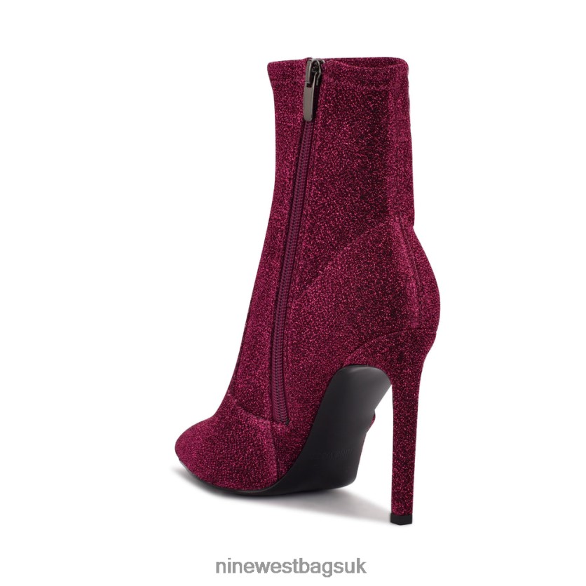 Nine West Teoy Dress Booties RFX40B1535 - Nine West UK Sale Pink Metallic