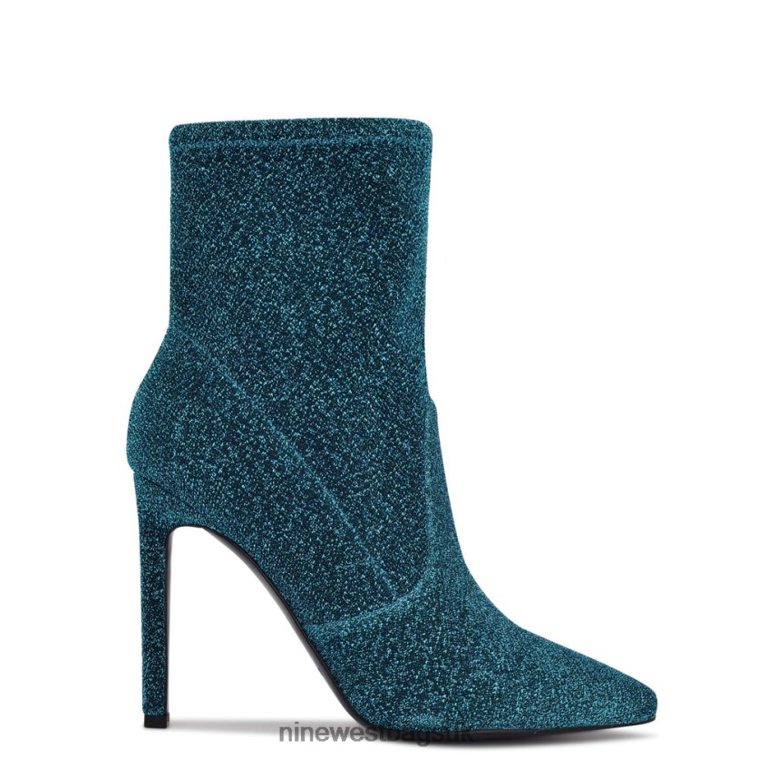 Nine West Teoy Dress Booties RFX40B948 - Nine West Bags UK Blue Glitter