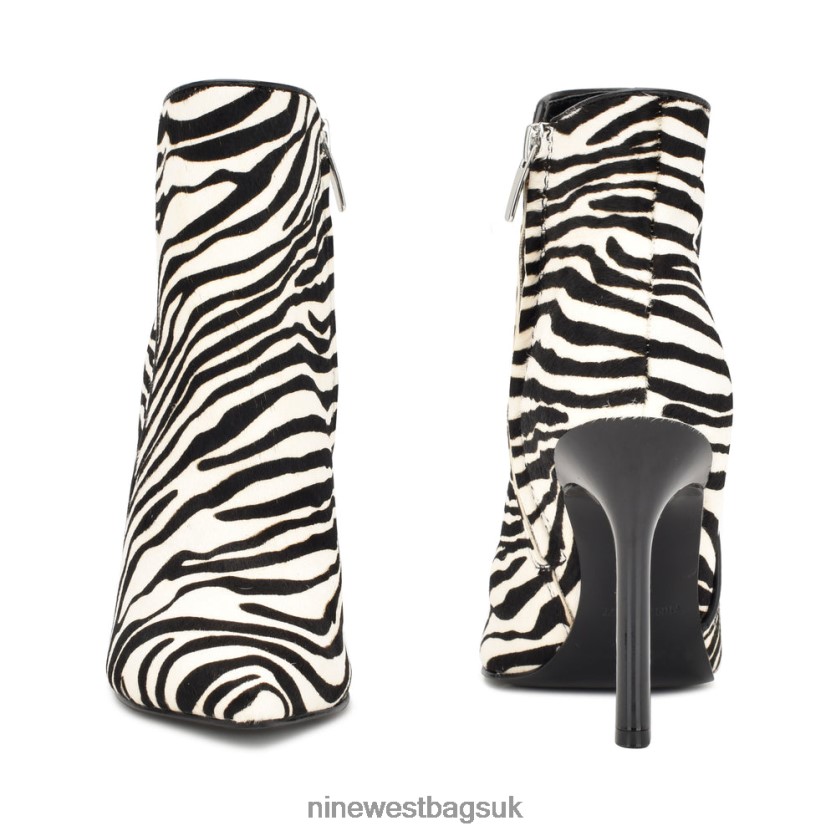Nine West Torrie Dress Booties RFX40B1510 - Nine West Sandals UK Zebra Haircalf