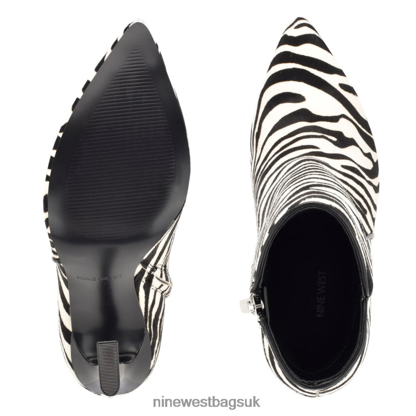 Nine West Torrie Dress Booties RFX40B1510 - Nine West Sandals UK Zebra Haircalf