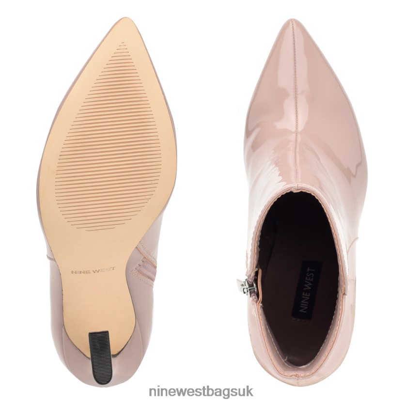 Nine West Torrie Dress Booties RFX40B1515 - Nine West UK Sale Light Pink Patent