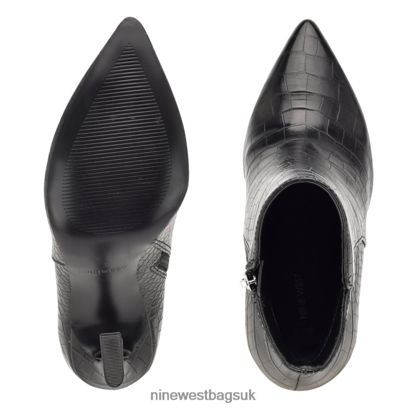 Nine West Torrie Dress Booties RFX40B2941 - Nine West Bags UK Black Croco