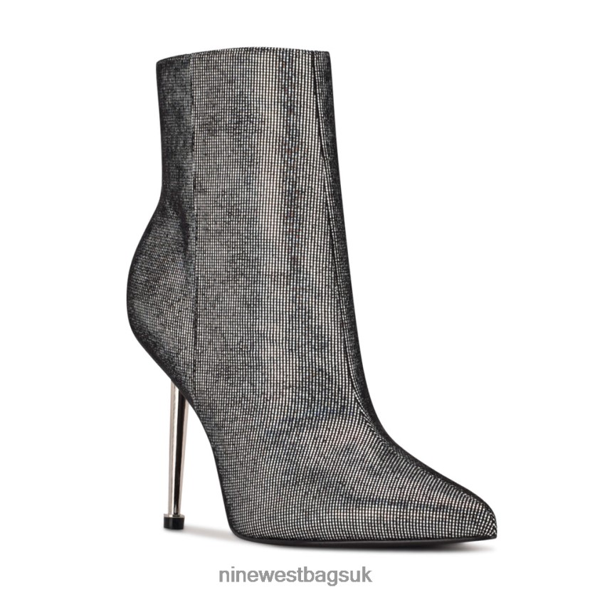 Nine West Tryin Dress Booties RFX40B2948 - Nine West UK Sale Silver Holographic