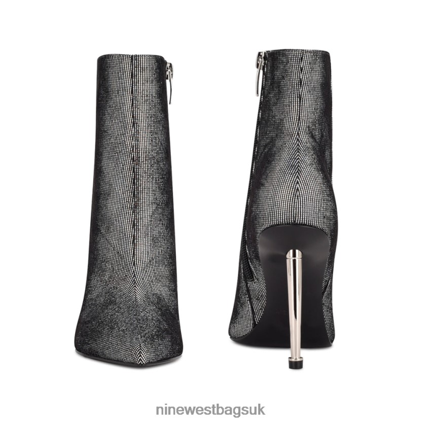 Nine West Tryin Dress Booties RFX40B2948 - Nine West UK Sale Silver Holographic