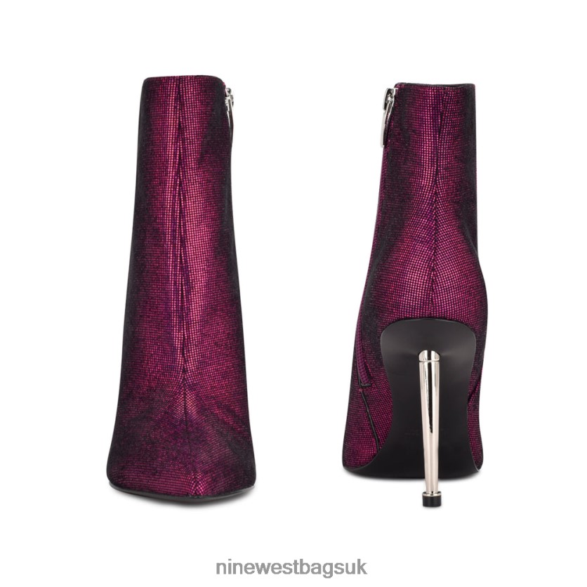Nine West Tryin Dress Booties RFX40B922 - Nine West Sandals UK Pink Holographic