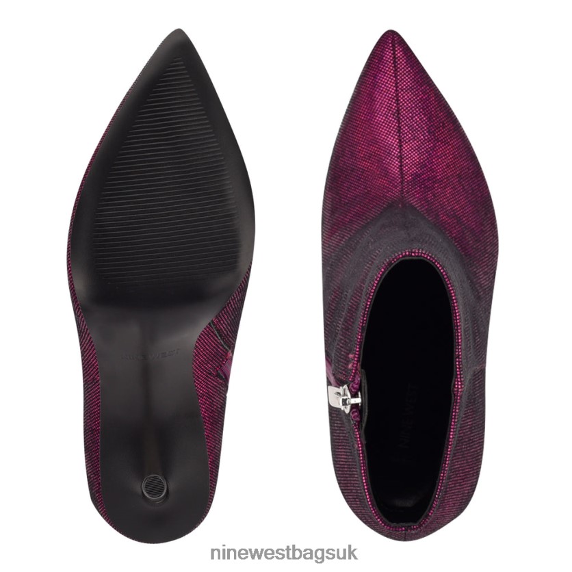 Nine West Tryin Dress Booties RFX40B922 - Nine West Sandals UK Pink Holographic