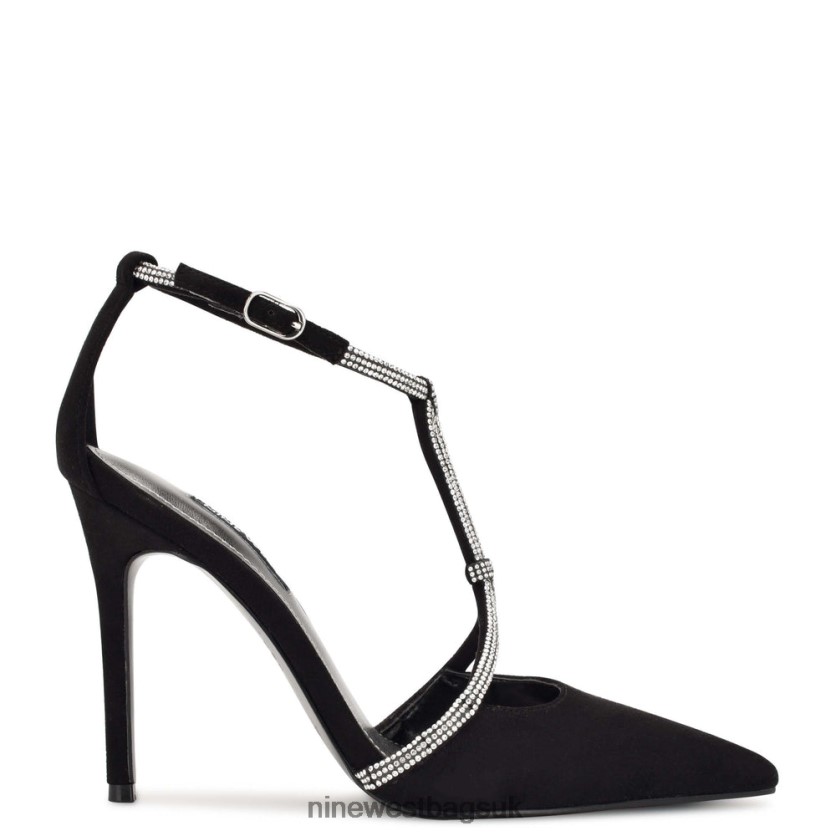 Nine West Fabel Pointy Toe Pumps RFX40B1358 - Nine West Sandals UK Black Suede