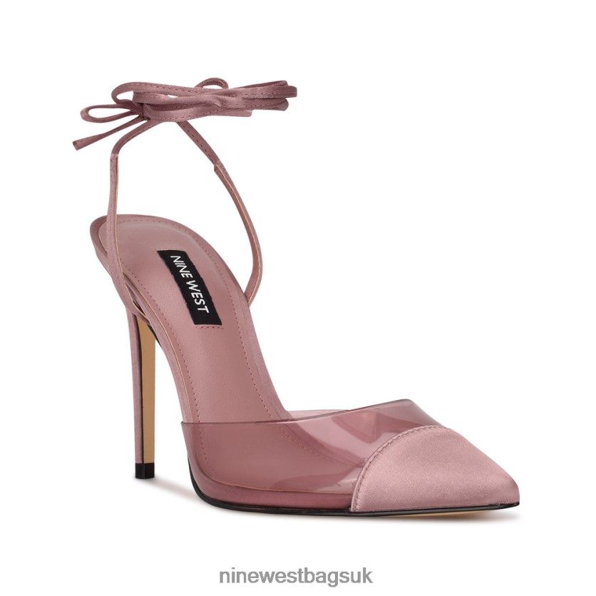 Nine West Ferest Ankle Wrap Pumps RFX40B1361 - Nine West UK Pink/Clear