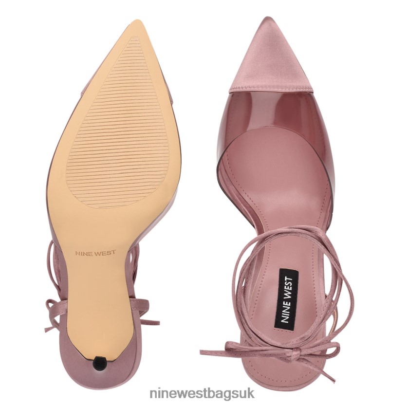 Nine West Ferest Ankle Wrap Pumps RFX40B1361 - Nine West UK Pink/Clear