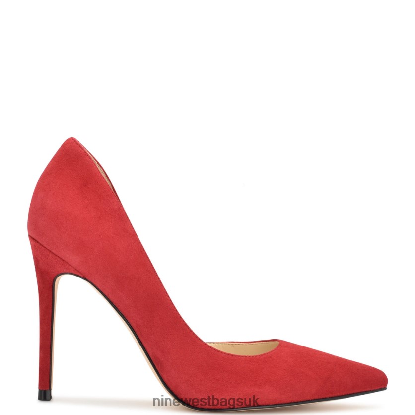 Nine West Folowe d'Orsay Pointy Toe Pumps RFX40B1305 - Nine West UK Red Suede